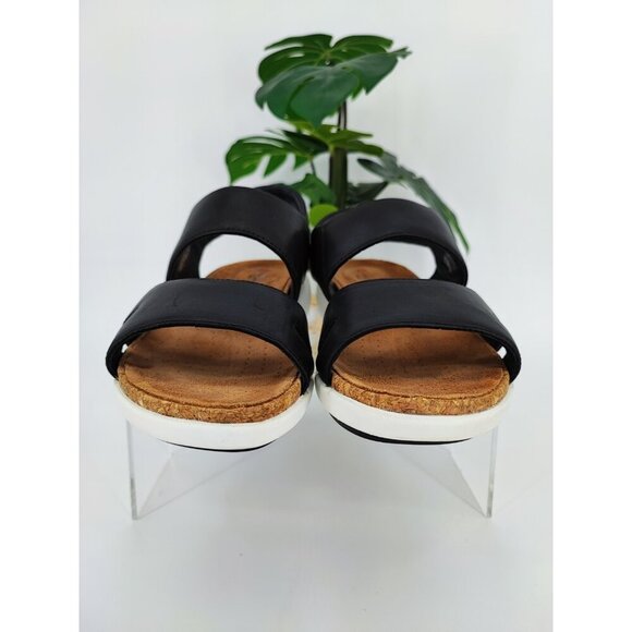 Unstructured By Clarks Women's Un Bali Black Sling Back Sandals Size 7.5M US - Picture 2 of 9